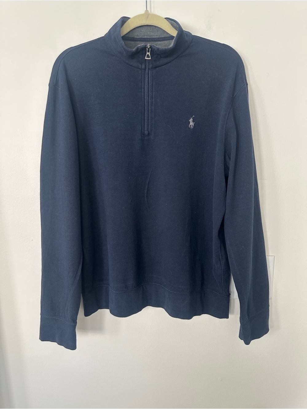 Polo Ralph Lauren Performance Navy Blue 1/4 Zip Sweatshirt L